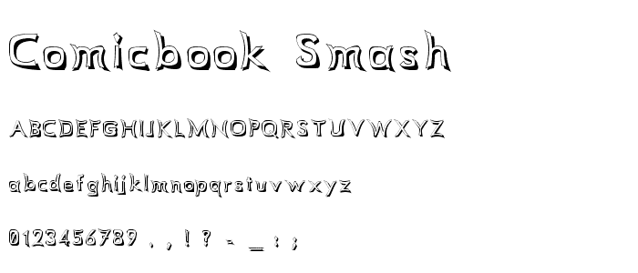 Comicbook Smash font